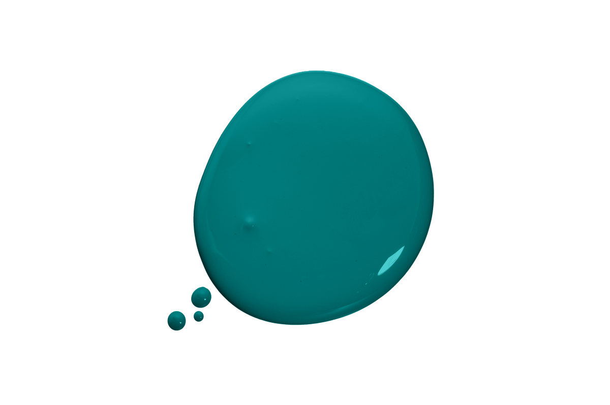 Blob of Teal paint