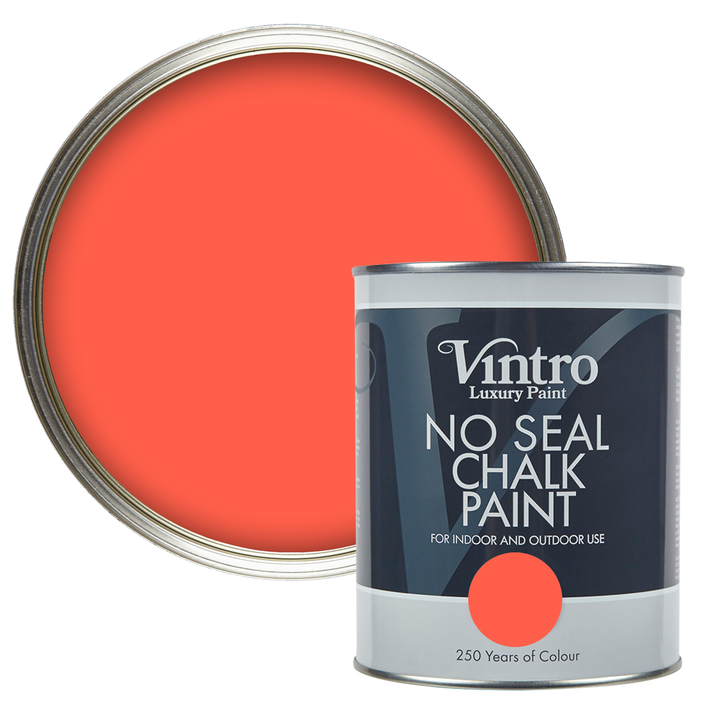 No Seal Chalk Paint Matisse Coral