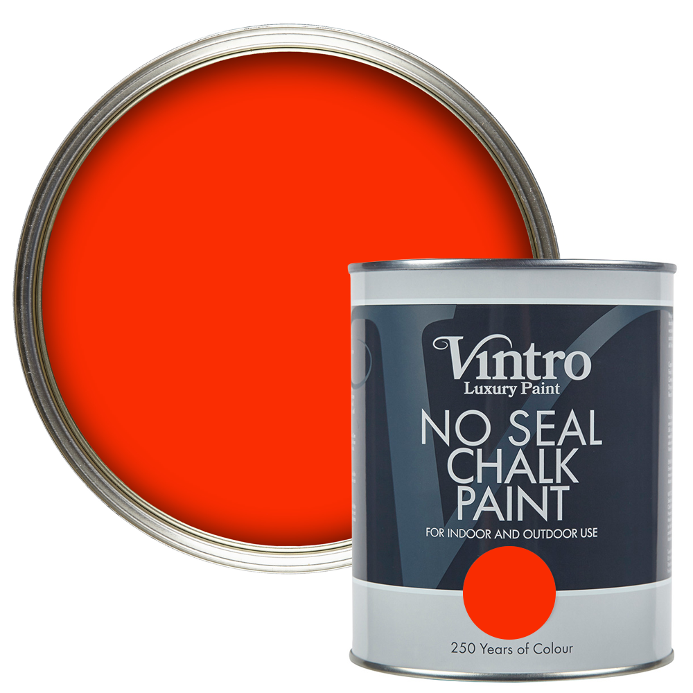 No Seal Chalk Paint Racing Red